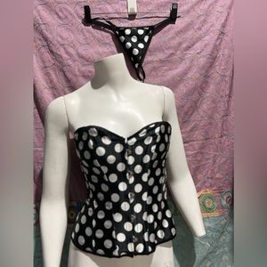 Polka dot corset